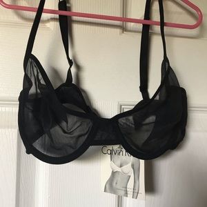 Sheer Calvin Klein Underwire Bra